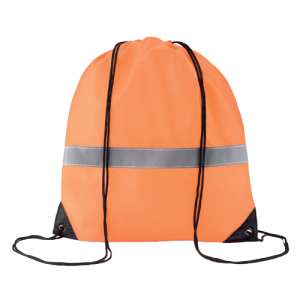 Stripe Drawstring Bag